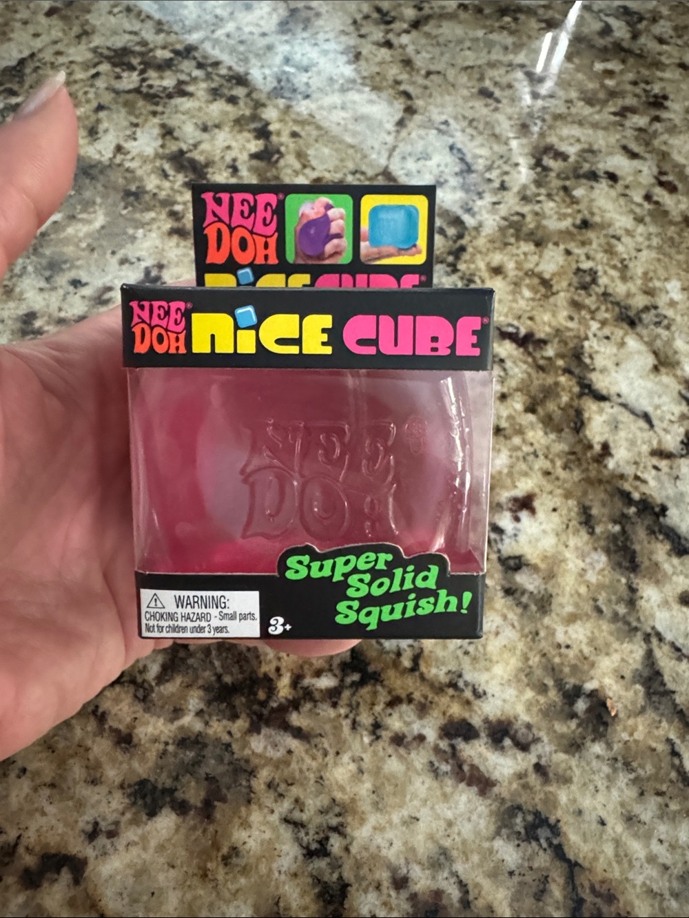 Schylling NeeDoh Nice Cube Super Solid Squish - Pink